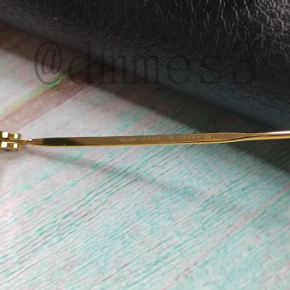 New Ray-Ban Round Metal Classic 3447 Authentic Dark green lenses with gold frame main image 2